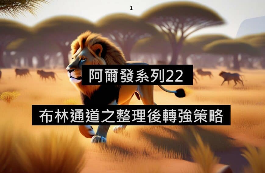 [阿爾發22]-回檔小的布林通道整理後轉強策略